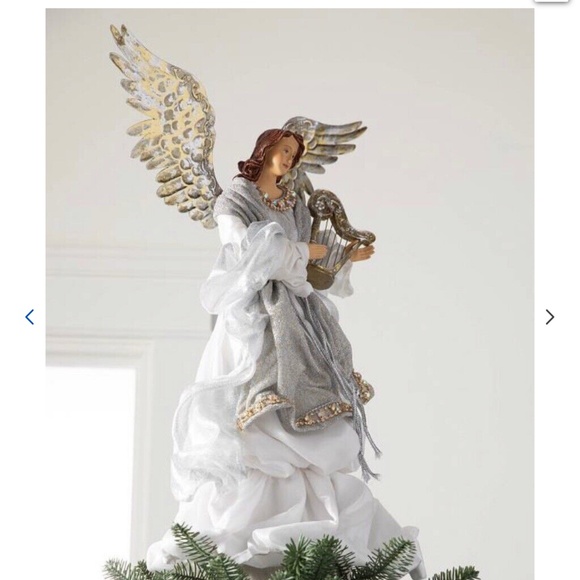 NWT Balsam Hill Silver Angel Christmas Tree topper - Picture 3 of 6